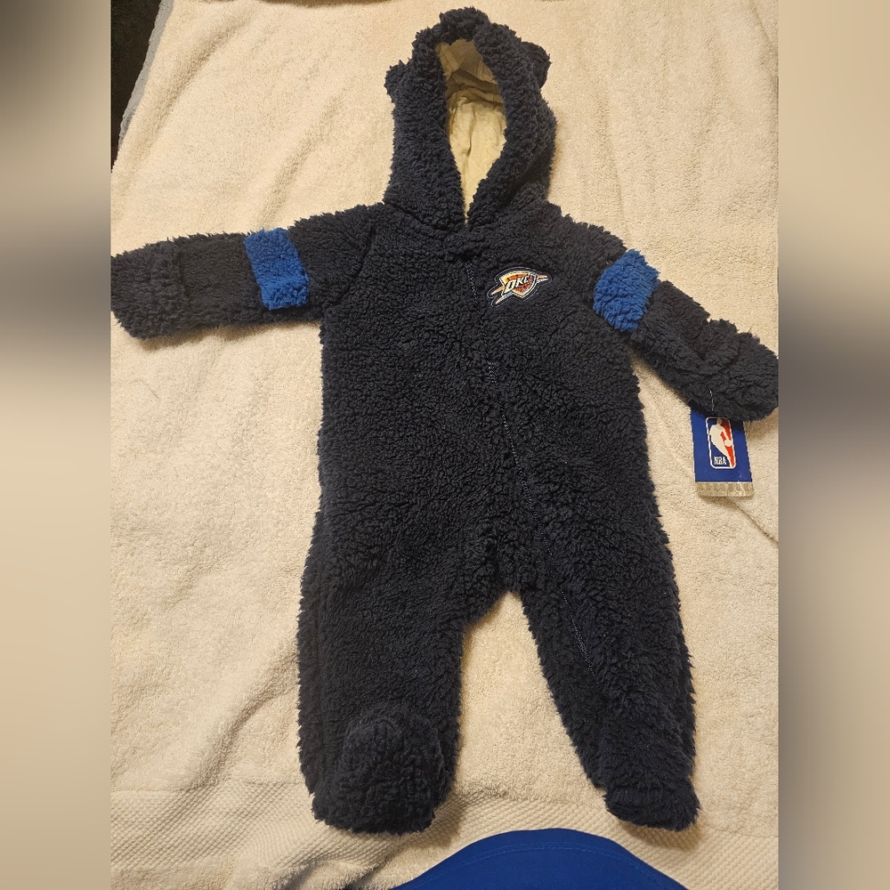NWT Oklahoma City Thunder One-piece.  Size:6-9M